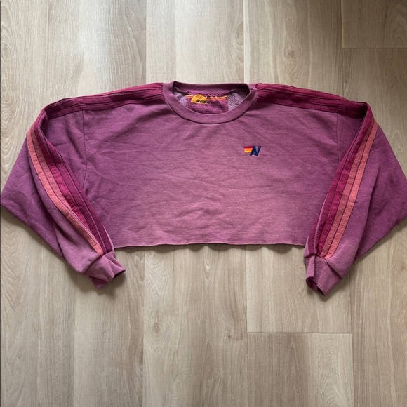 Aviator Nation - ESSENTIAL CROPPED CREW SWEATSHIRT RELAXED - Picture 6 of 16